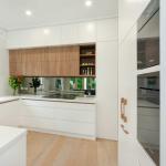 Kitchen Cabinet Design Modular Solid Wood Mdf Veneer Lacquer Finish Walnut Wood