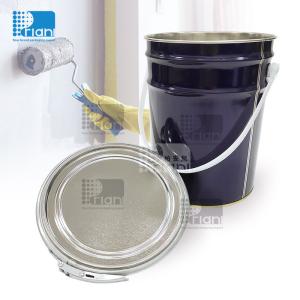 Quality 6.5 Liter Paint Bucket 0.28mm Thickness Coating Metal Pail With Handle wholesale
