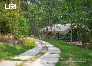Quality Winter Safari Yurt House Luxury Glamping Tents With Private Bathroom wholesale