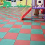 15mm Thickness Rubber Interlocking Fitness Mats Weather Resistant