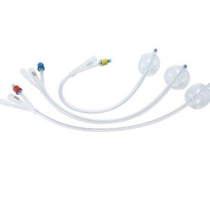 Quality Multicolor Medical Foley Catheter 24fr 26fr 3 Way Urinary Catheter Irrigation wholesale