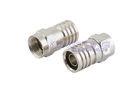 F Type Male Bulkhead Coaxial Cable Connectors 75 Ohm / Video Connectors