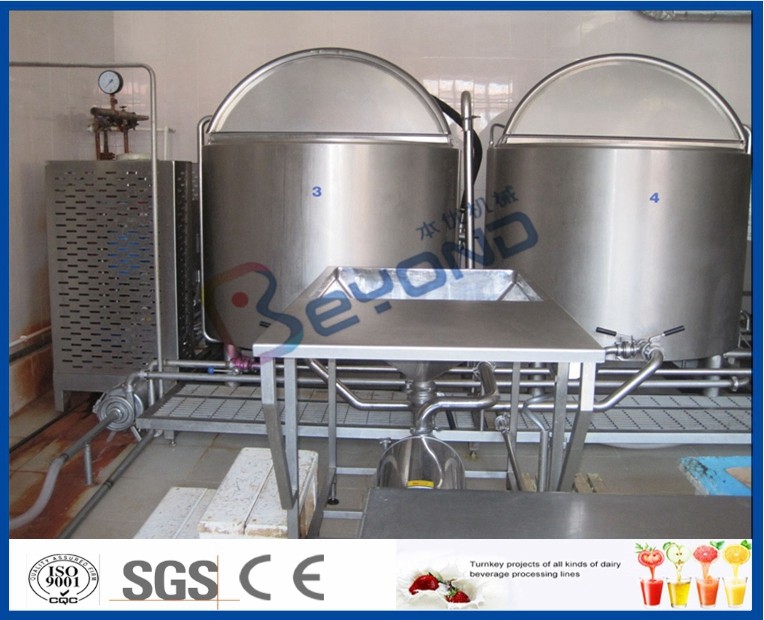 Milk Processing Project Dairy Processing Plant With Stainless Steel Fermentation Tanks