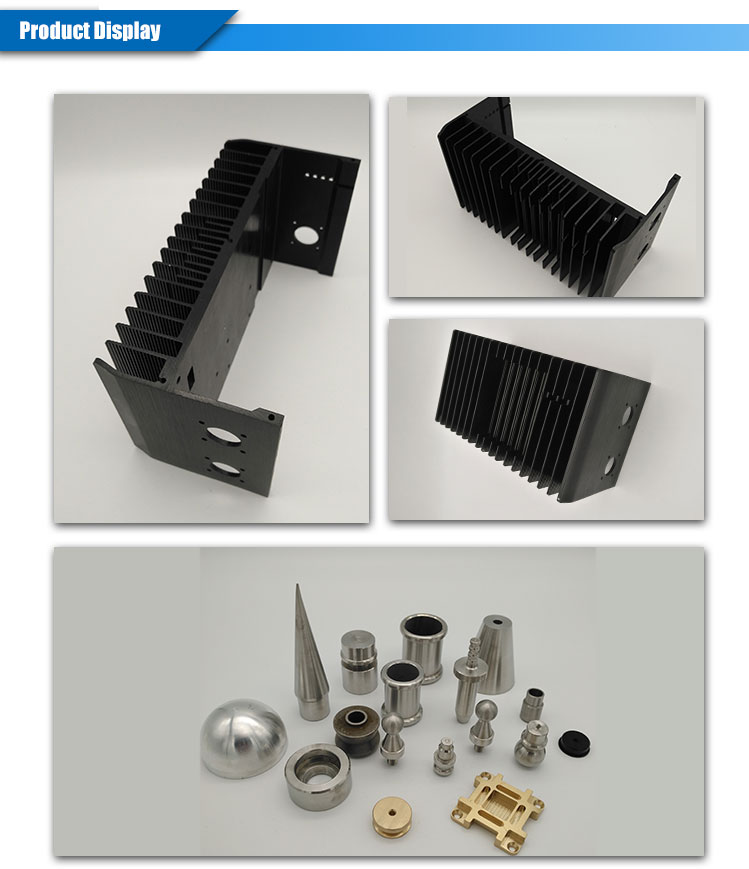 High precision black anodized cnc machining aluminum part