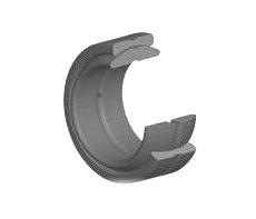Quality Spherical Plain Shaft Bearing / Custom Made White Metal Plain Bearing wholesale