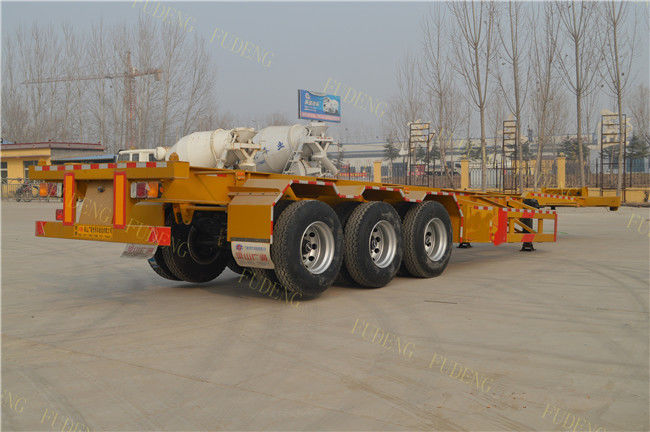 Tandem Axle Skeletal Container Trailer With 12R22.5 Tire 40ft Dimension