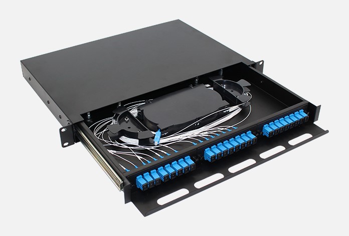 24 Cores Optical Distribution Frame ODF Fiber Panel Rack Mount