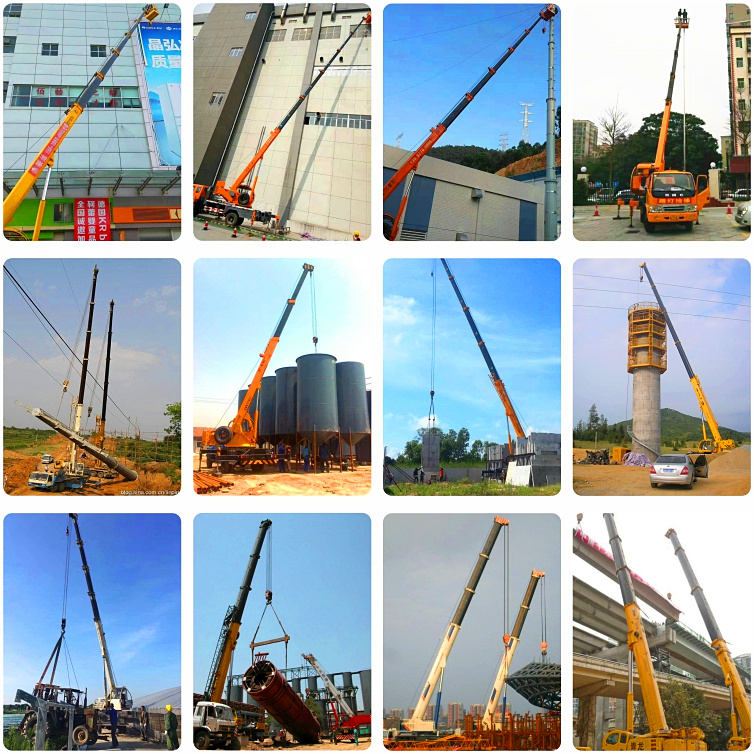 China Truck Crane Supplier Sale 6 Ton Hydraulic Mobile Truck Cranes