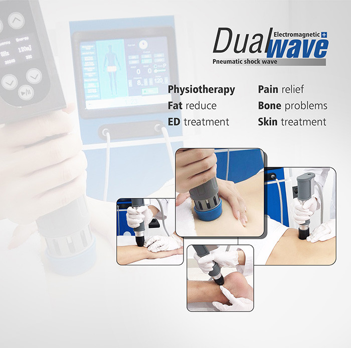 2 In1 Electromagnetic Shockwave Pneumatic Shockwave Air Pressure Therapy Machine