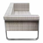 Wicker Lounge Setting Rust Proof Outdoor Garden Furniture