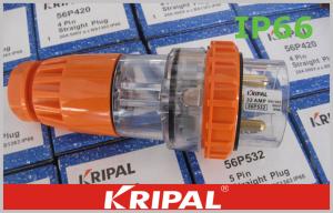 Quality Outdoor 5 Pin 20 Ampere Ip66 Australian Power Plug Extension Socket , SAA Certified wholesale