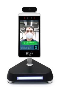 Quality RS232 IPS Face Recognition Biometric Device , Body Infrared Thermometer Kiosk wholesale