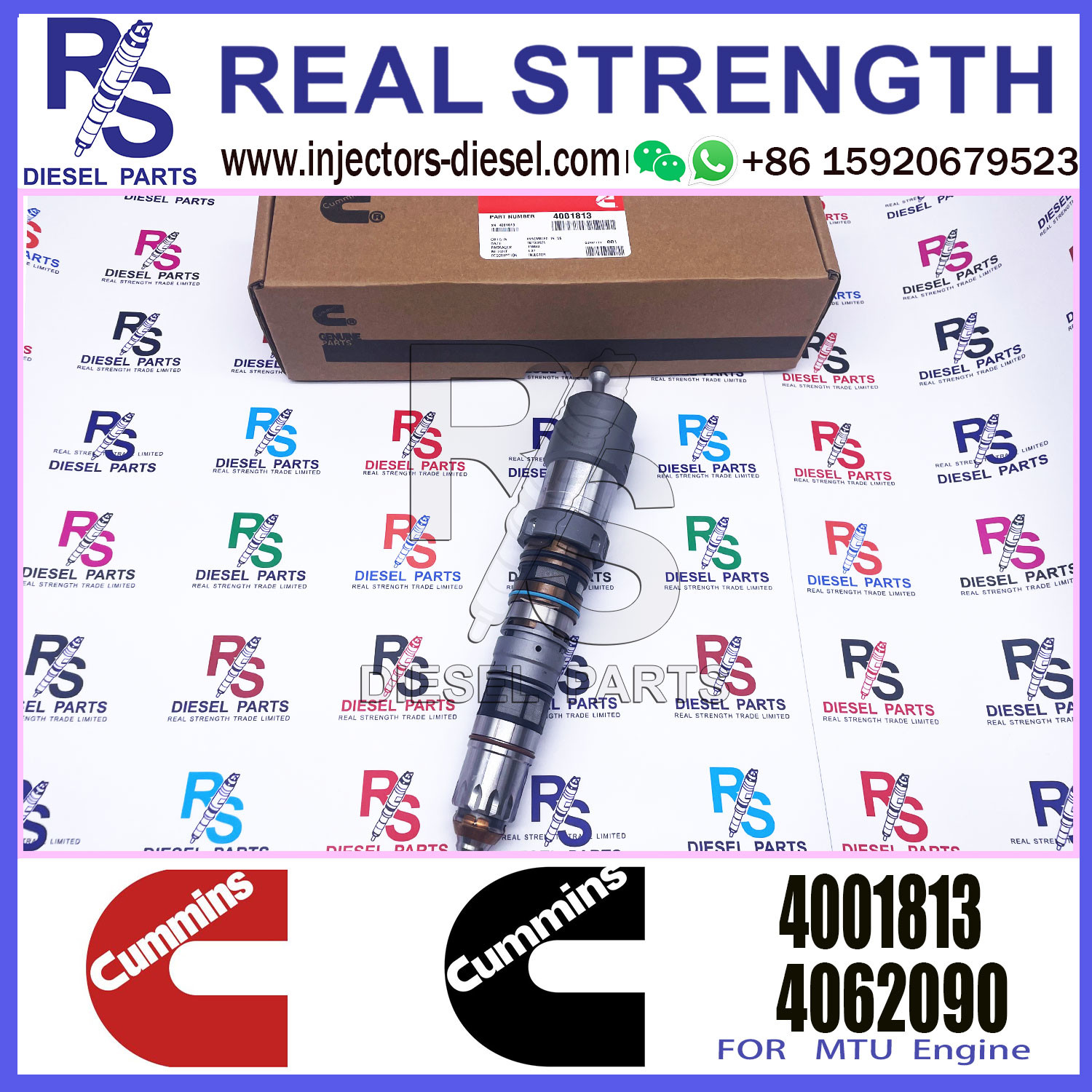 Diesel Fuel Injector 4088427 4326780 4010025 4087893 4001813 For Cummins
