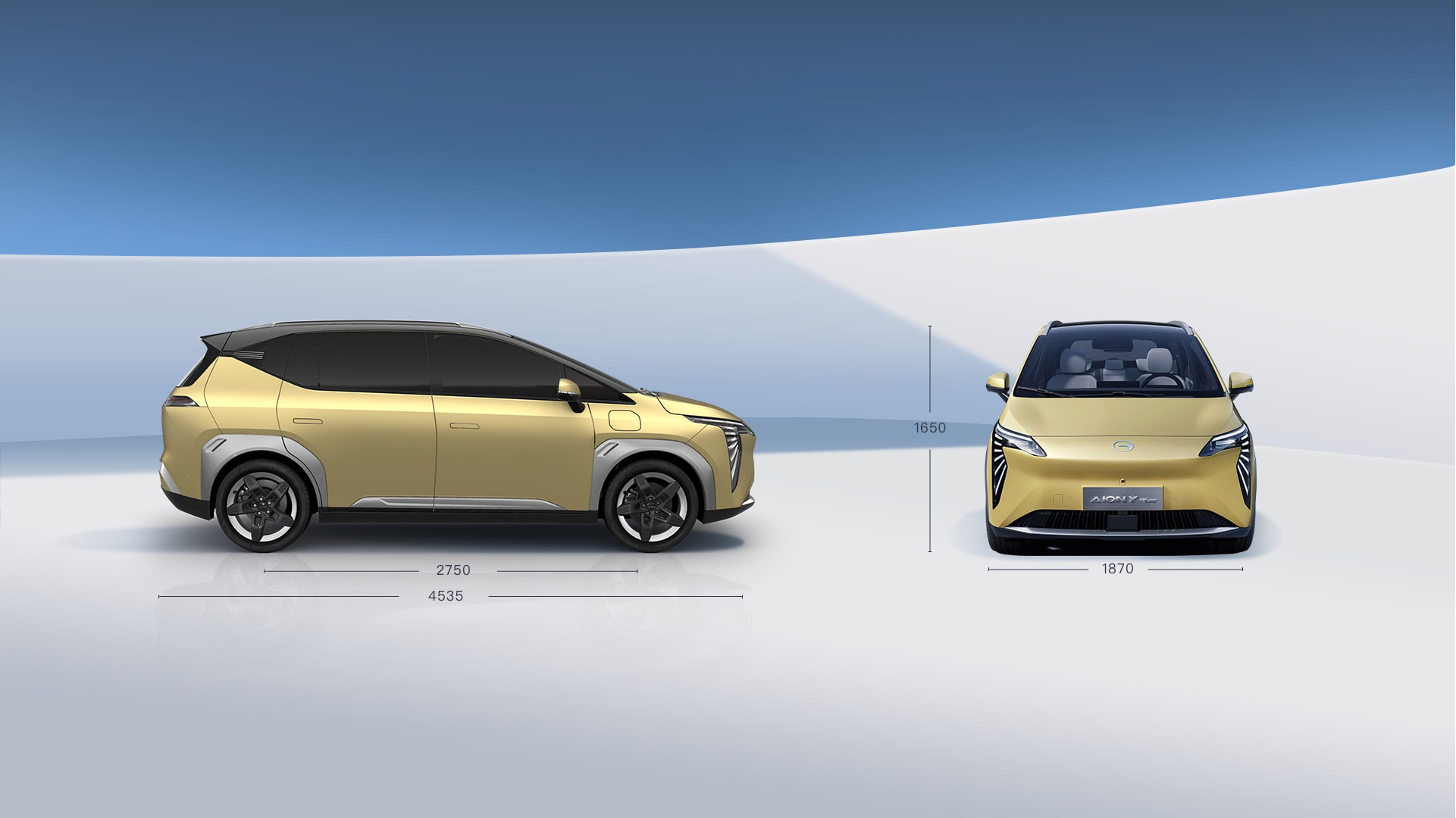 New Energy Vehicles Aion Y Plus Cars With Camera 5 Door 5 Seat SUV Max Speed 150km/H