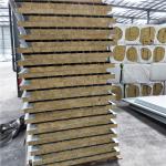 960-50-0.376mm insulated rock wool sandwich roof panels prefab home materials