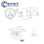 360 Degree Stepless Rotary Potentiometer Conductive Plastic Potentiometer 357