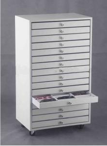 Quality Sunglasses MDF Wood Display Cabinets With Removable Drawers wholesale