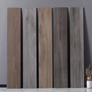 Quality 200x1200mm Glazed Matt Wood Grain Porcelain Tile Brown Grey Indoor Wooden Look Antique wholesale