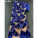 2020 African Embroidered Sequin French Velvet Lace Fabric Width 50/52"