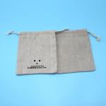 Wholesale Promotional Printed Small Sachet Gift Packaging Drawstring Jute Bag