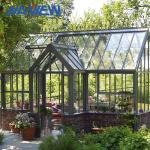 Green Garden Greenhouse Aluminium Small Glass Greenhouse Custom