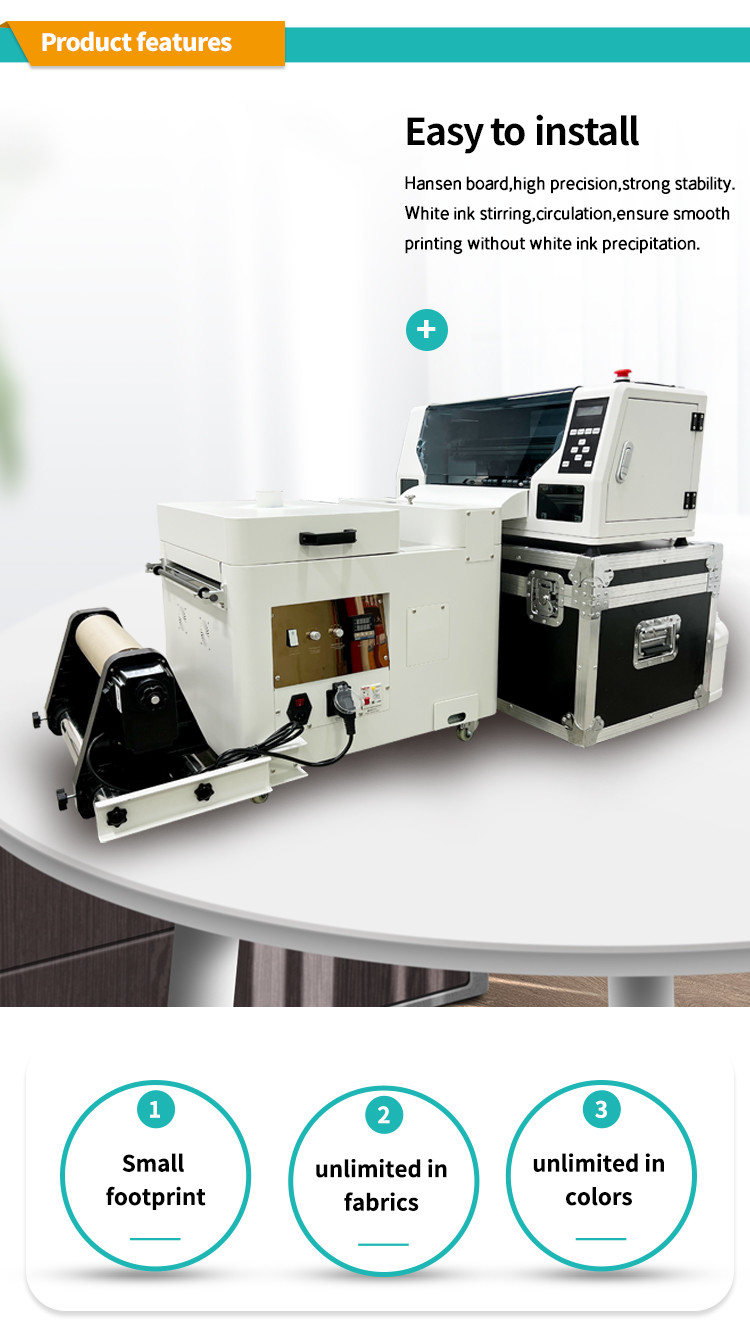 Advanced A3 DTF Printer For Paper Media Type Multi Color English Language