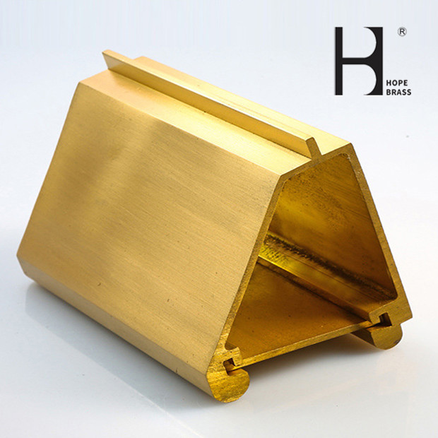 Customised Copper Alloy Custom Extruded Profiles / Decorative Copper Profiles Brass Extrusion Profiles Manufacturer ODM
