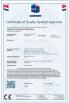 Wenzhou Wenzhe Valve Fittings Co., Ltd. Certifications
