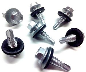 Quality Stainless Steel Tek Galvanized Outdoor Screws M5.5x55mm With EPDM Washer wholesale