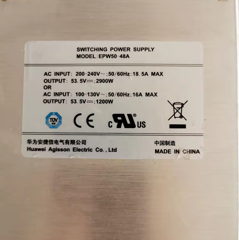 New And Original HW EPW50-48A 2900W 53.5V Rectifier Module Switching Power Supply EPW50-48A EPW30-48A Charging Module