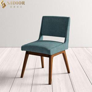 Quality ODM OEM Fabric Upholstered Solid Wood Dining Chair For Restaurant wholesale