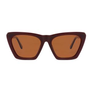 Quality Cat Eye sun blocking sunglasses Vintage Narrow Square Eyeglasses Acetate Frame 54mm wholesale