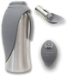 Stainless Travel Pets Dog Hot Water Bottle With Silicone Flip Up Bowl 42oz /