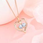 YASVITTI 925 Sterling Silver Eternal Love Heart Pendant Necklace Personalized
