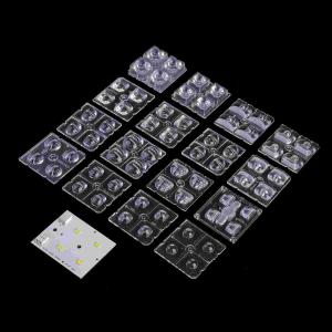 Quality 2x2 Led Module 50x50mm 4 in 1 LED Optical Lens For Road Lamp wholesale