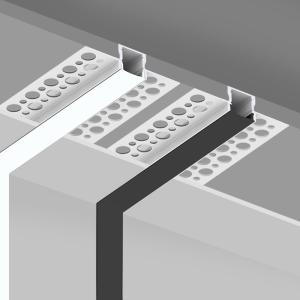 Quality ROHS LED Plasterboard Profile Extrusion Housing For Ceiling Lighting wholesale