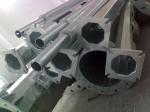 Hot Dip Galvanized Street LED Lamp Pole Height 10m