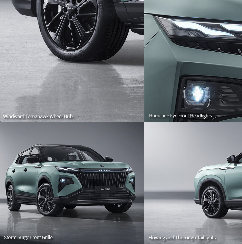 Dongfeng Family Auto's Style SUV 2024 Upgrade Version with Maximum Power of 200-250Ps and Minimum Grand Clearance of 10°-15°