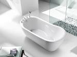 Simple Bath Acrylic Free Standing Bathtub SP1029 1650×760×700mm