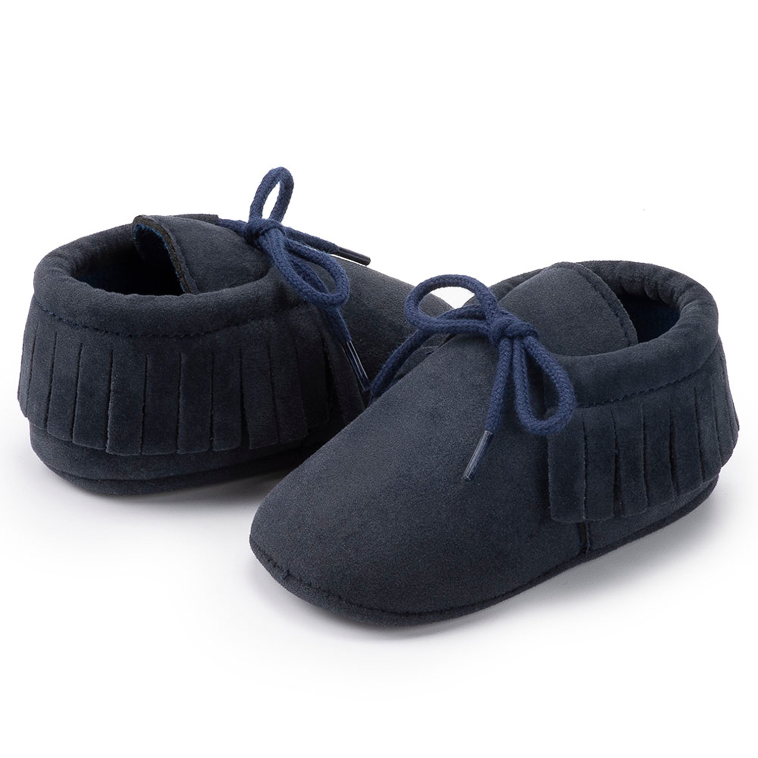 Wholesale Faux suede tassel Anti-slip slip on moccasin infant Walking shoes Baby shoes
