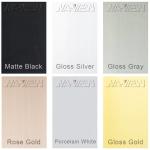 Porcelain White Black Aluminium Tile Edging Strip 12mm Height