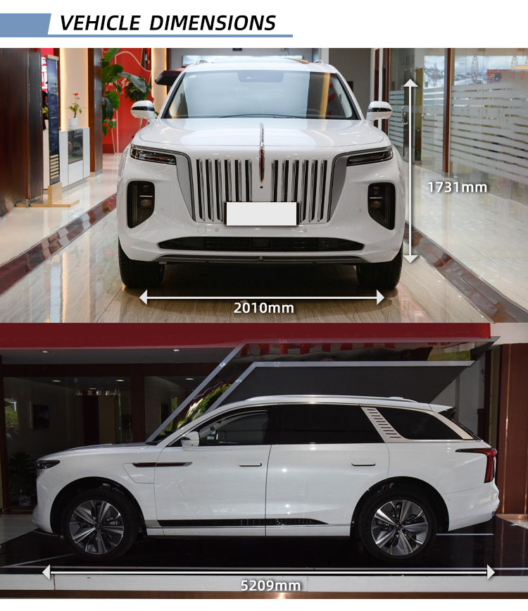 Hongqi E-HS9 2021 460km Flag of yue version 7 seats Large SUV made in china for sales electr sport car electric cars for adults