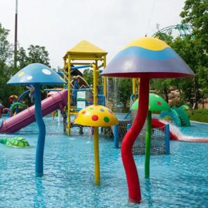 Quality Cartoon Water Splash Park Fiberglass Splash Pad Fountain Entertainment wholesale