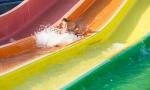 Adult Rainbow Fiberglass Water Slide For Resort Park