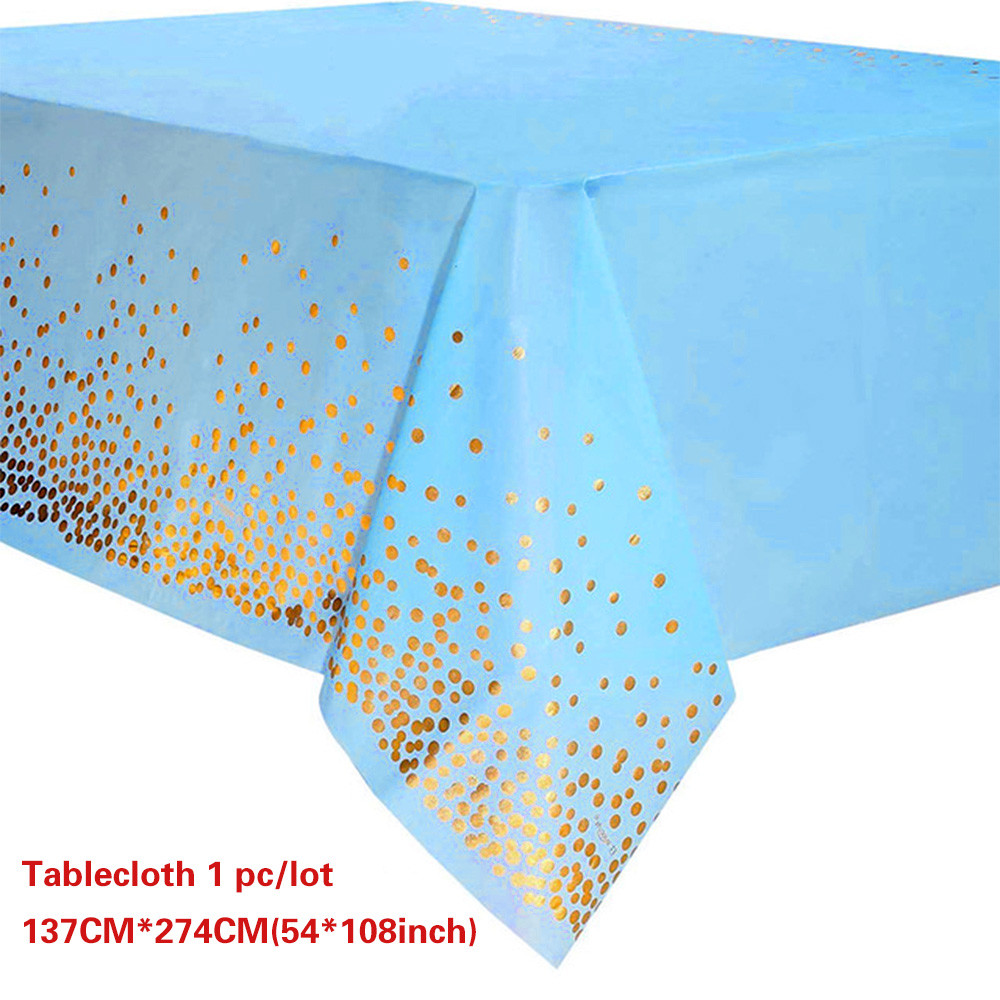Custom Logo Printed Waterproof Banquet Tablecloths 137x274cm