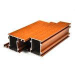 Heat Transfer Windows T8 2.0mm Wood Finish Aluminium Profiles