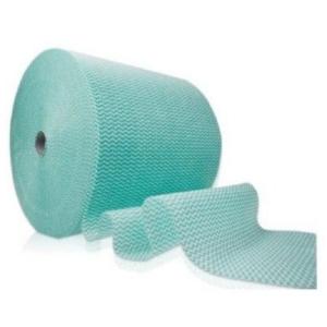 Quality Green Wave Pattern Nonwoven Cleaning Cloth 45gsm Kitchen Cleaning Cloth wholesale