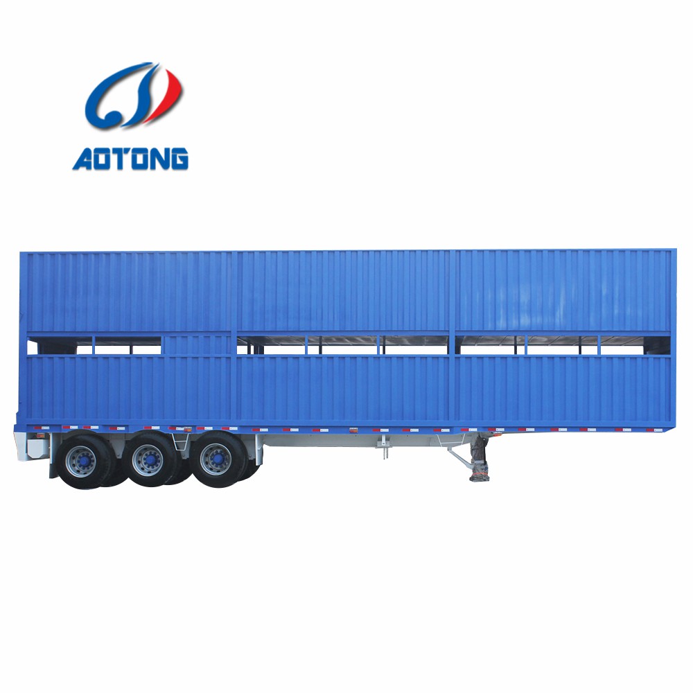 53ft Enclosed Box Cargo Dry Wing Van Truck Semi Trailer with 30-100T Max Payload