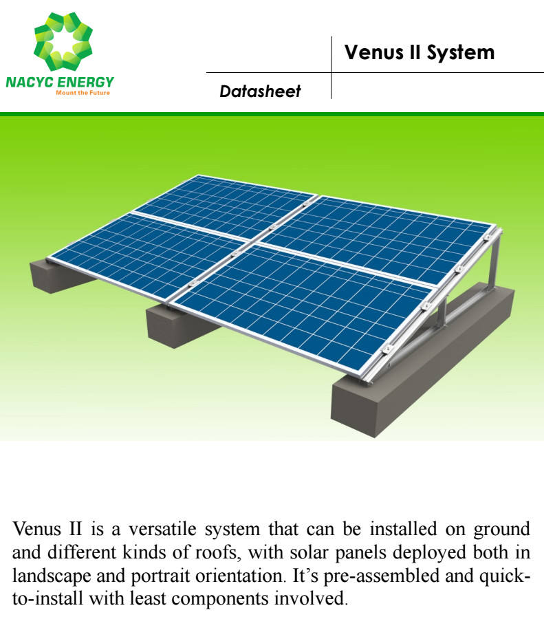 Aluminum Solar Brackets Solar PV roof mounting Systems Solar Panel Mounting System Ground And Roof Mounting Brackets