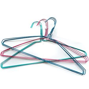 Quality Multi Color Coating Metal 2.5mm Wire Pants Hangers wholesale